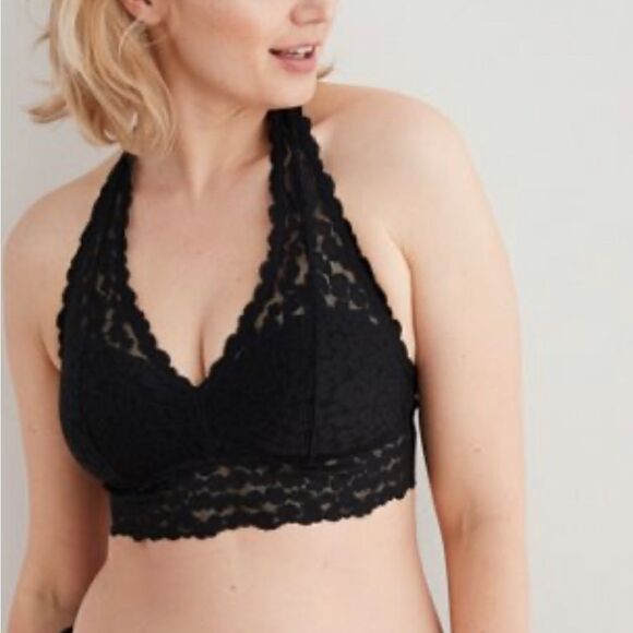 NWT Aerie Animal Lace Halter Bralette - Picture 1 of 6
